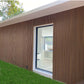 Garden fence kit with blackout composite wood and aluminum panels - extension 1.85 x 1.87 m