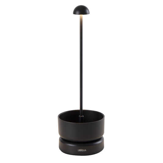 Lampe de table sans fil dimmable en aluminium noir LED BASKET BLACK H31 cm