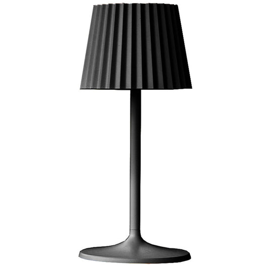 Wireless warm white LED table lamp ABBY BLACK H30cm