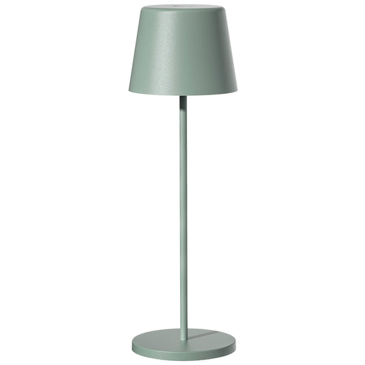 KELLY OLIVE H38cm dimmable table lamp touch wireless aluminum green white LED