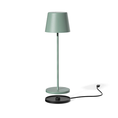 KELLY OLIVE H38cm dimmable table lamp touch wireless aluminum green white LED