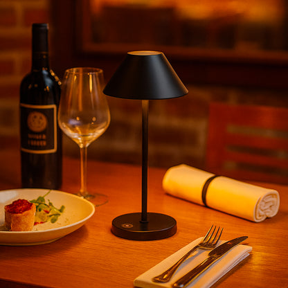 Lot de 4 lampes de table sans fil 4x NAOMI LED blanc chaud H15,5cm avec plateau de chargement