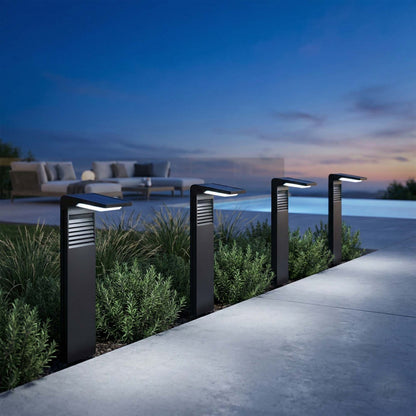 Set of 2 cold white LED solar beacons for planting 2x OSTRY H41cm