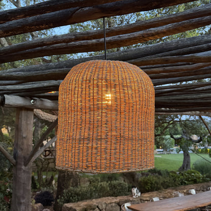 GIACOMO INDOOR lampshade in natural rattan bohemian style for electric mount E27 H45cm
