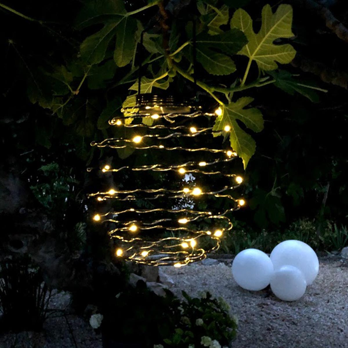 4x Décoration solaire spirale ORION H37CM