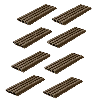 Garden fence kit with blackout composite wood and aluminum panels - extension 1.85 x 1.87 m