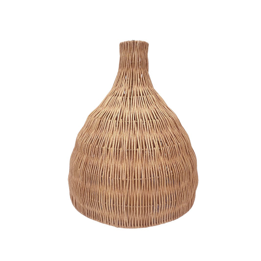 Abat jour naturel BELLA en rotin style bohème H38cm pour monture électrique E27