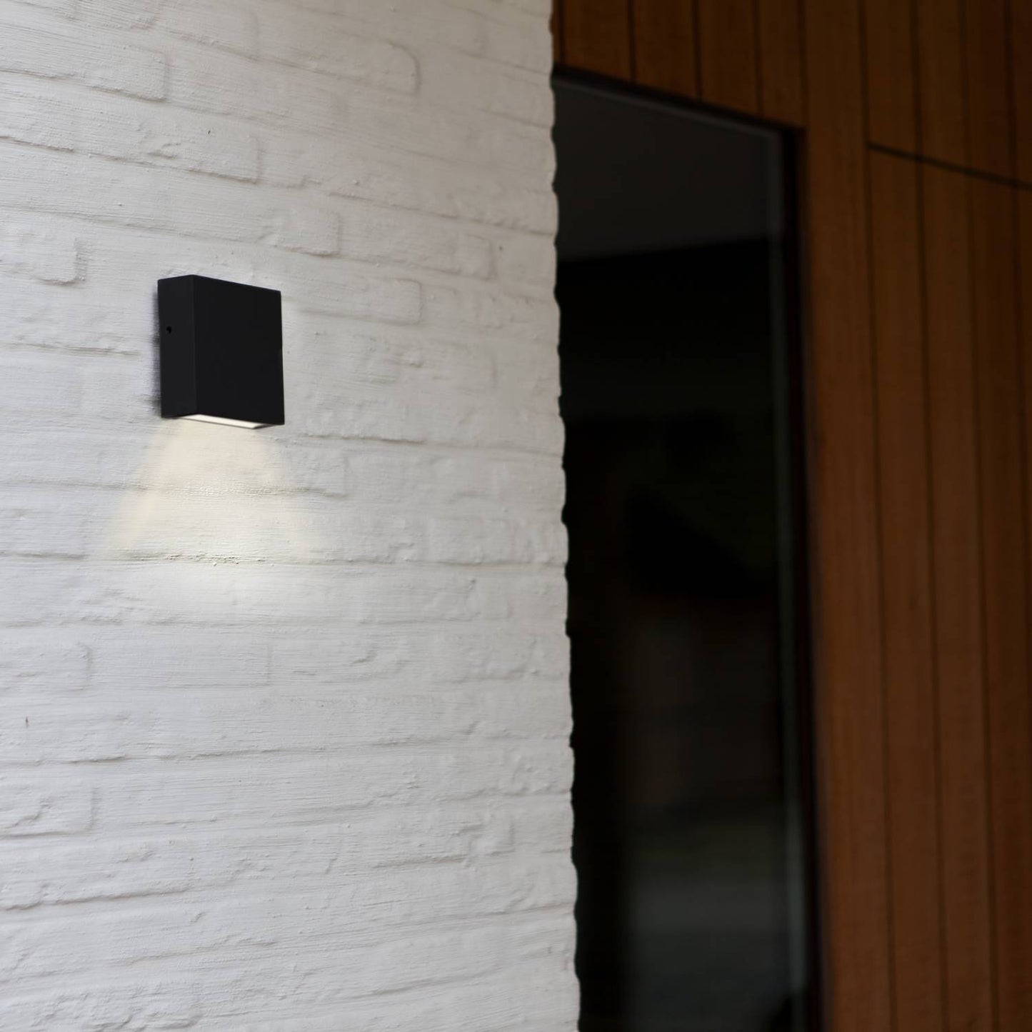 Applique murale d'extérieur sur secteur GEMINI XF GREY  aluminium gris LED blanc H8,5cm