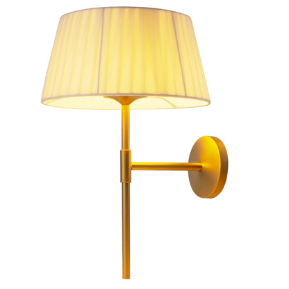 Applique murale d'intérieur avec ampoule LED doré rechargeable blanc chaud dimmable CLICK MATT GOLD H32 cm