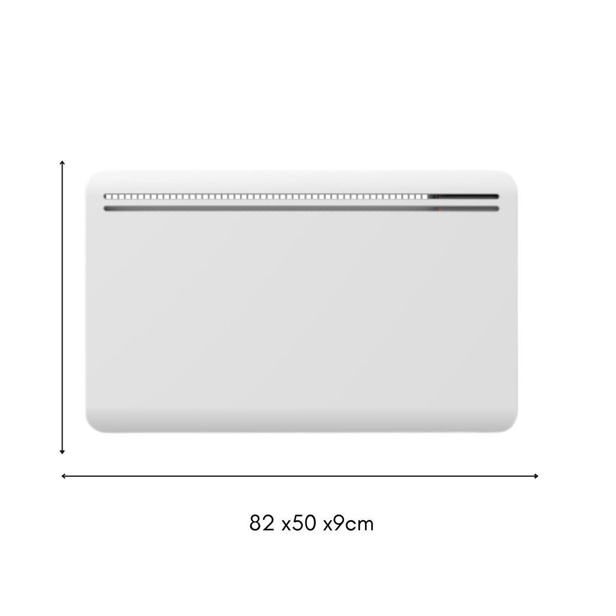 Dry inertia electric radiator CAST IRON block LCD screen 1500W ASPEN NF standard