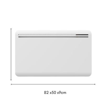 Dry inertia electric radiator CAST IRON block LCD screen 1500W ASPEN NF standard