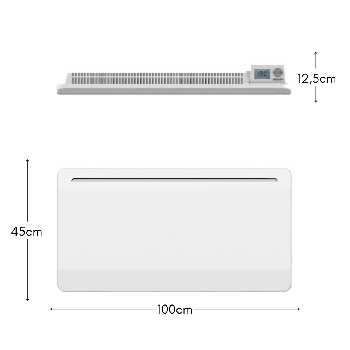 ROSWELL CERAMIC dry inertia electric radiator with LCD screen 2000W