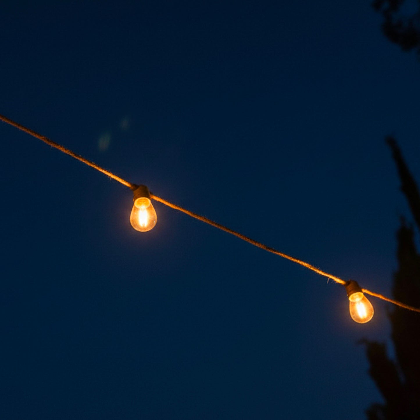 Solar rope light garland 10 warm white LED transparent bulbs FANTASY CORD SOLAR 7.45m