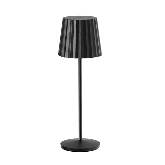 Wireless warm white LED table lamp ABBY BLACK H30cm