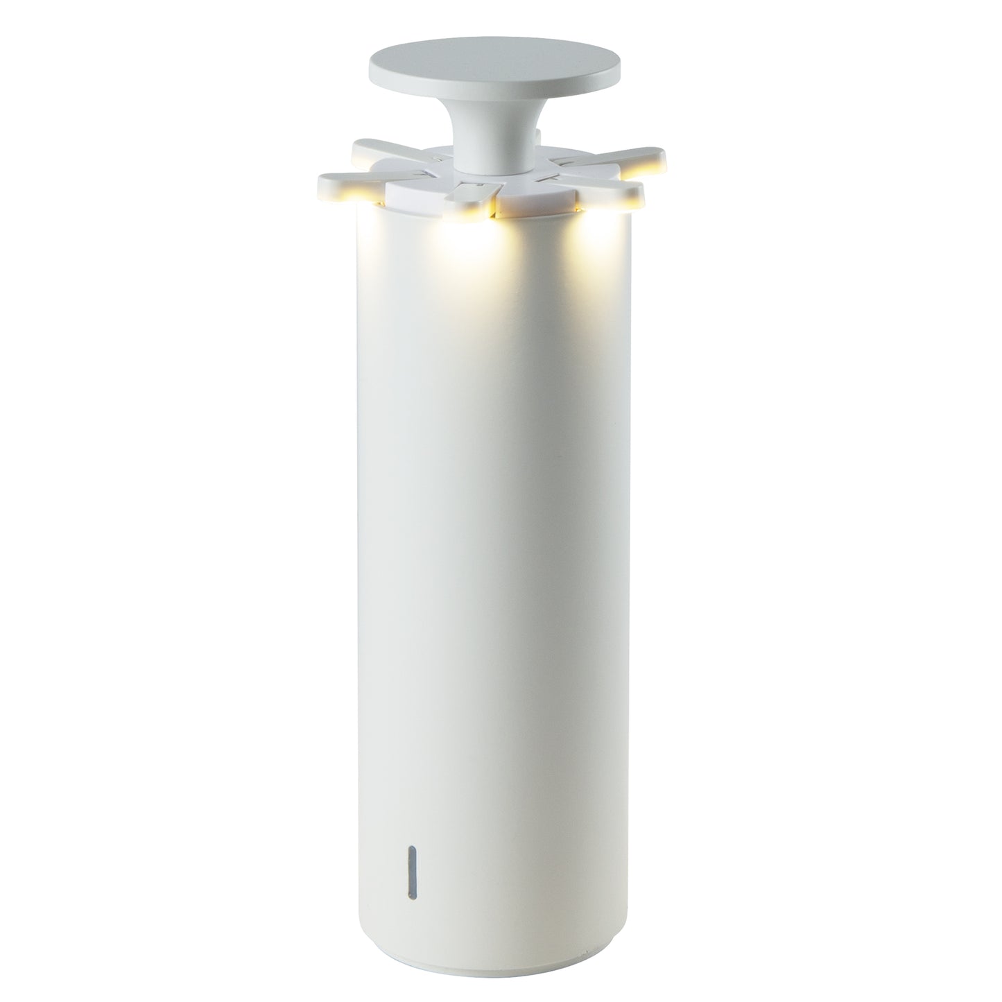 Lampe de table sans fil touch en aluminium blanc LED FIREWORK WHITE H24 cm