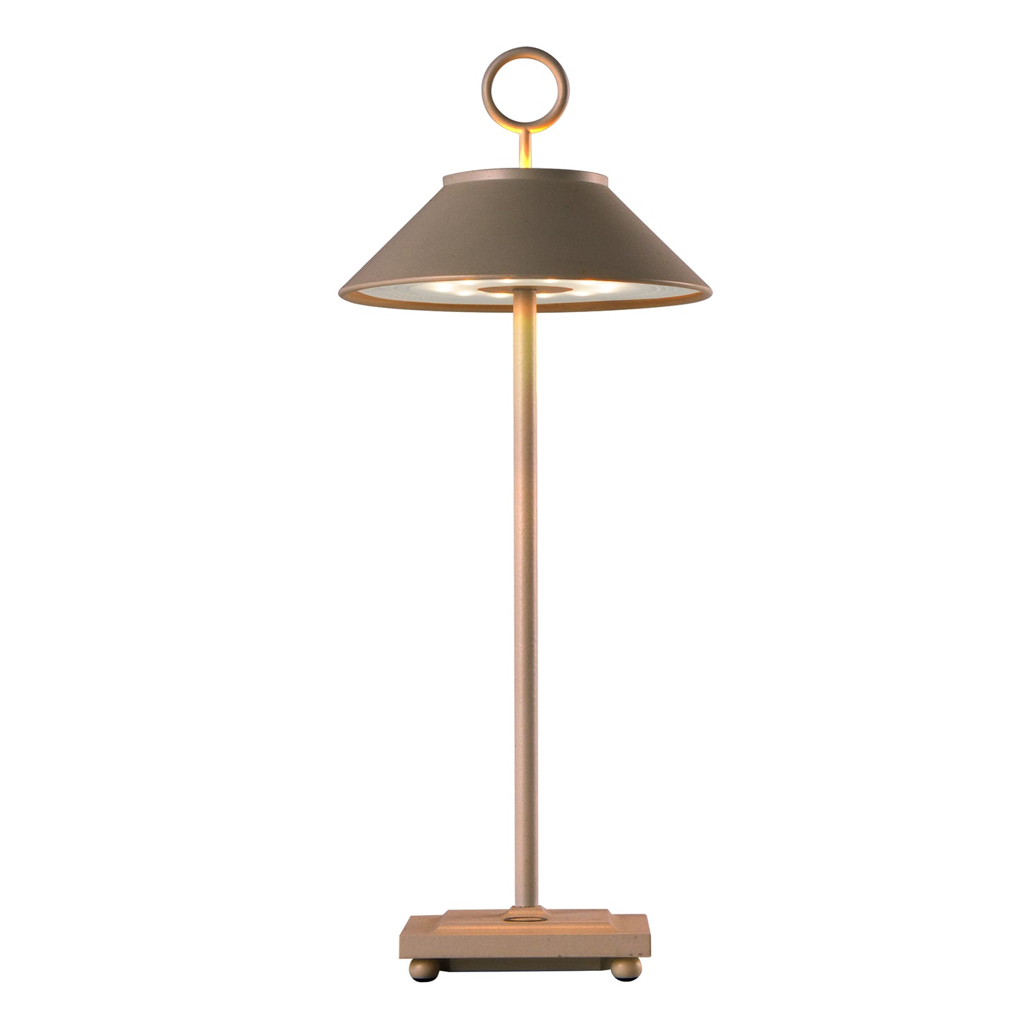 Lampe de table sans fil dimmable en aluminium couleur bronze LED MARAIS BRONZE H29 cm