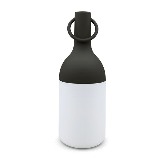 Lanterne sans fil LED blanc chaud ELO MINI NOIRE H22cm
