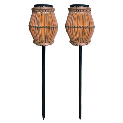 2 Balise solaire à piquer SILVINA H70CM