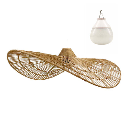 Suspension MARBELLA NOMAD en jute naturel style bohème avec ampoule LED nomade