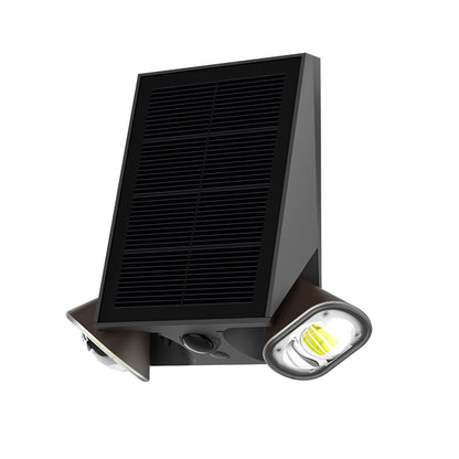 Solar floodlight powerful lighting 850 lumens cool white LED ANDOVER with motion detector