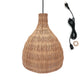 Suspension sur secteur pour l'extérieur BELLA OUTDOOR CABLE en rotin naturel style bohème 5m de longueur de câble