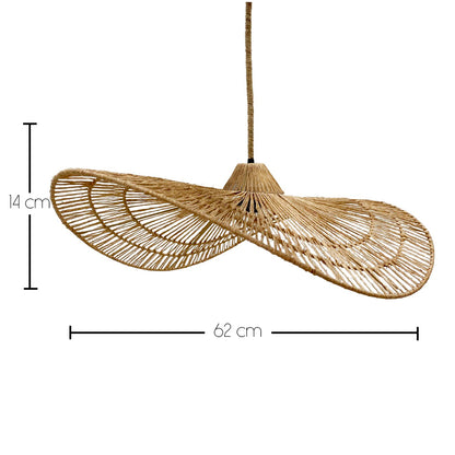 Suspension MARBELLA NOMAD en jute naturel style bohème avec ampoule LED nomade