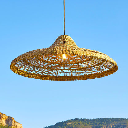 Suspension sur secteur pour l'extérieur FREYA LARGE OUTDOOR CABLE en herbe marine style bohème 5m de longueur de câble