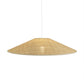 HELENA interior lampshade in thin raffia with metal strapping for E27 electric mount