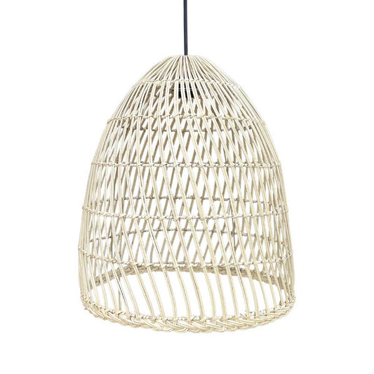 PAULO INDOOR lampshade in natural rattan bohemian style for electric mount E27 H45cm