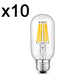 Set of 10 LED filament bulb E27 warm white SEDNA E27 T45 6W H12cm