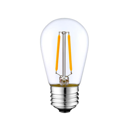 Pack of 100 LED filament bulb E27 warm white XENA E27 S45 2W H10cm