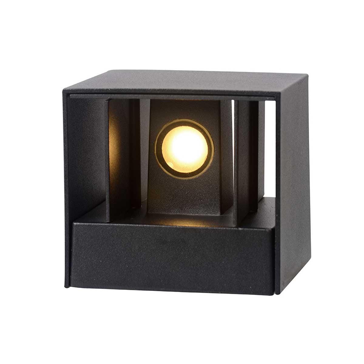 Outdoor wall light in warm white aluminum VALY H9.3 cm