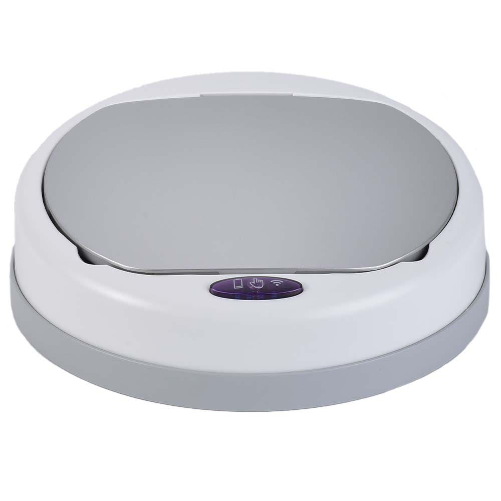 White SOHO Model Round Automatic Trash Can Lid