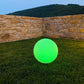 SOLSTY ∅30cm white/multicolor LED floating solar light ball to stake or stand