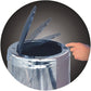 Lid for round push bin model TOKYO Chrome and black Opening by simple pressure