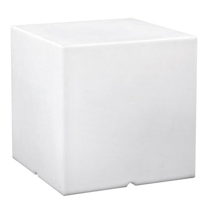 Cube lumineux tabouret filaire pour extérieur éclairage puissant LED blanc CARRY 40cm culot E27 - REDDECO.com