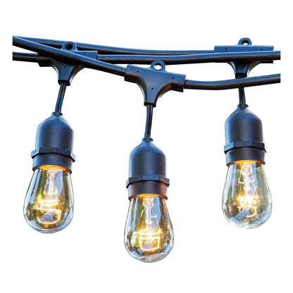 Solar string light 10 warm white LED vintage filament bulbs MAFY SOLAR 6.50m