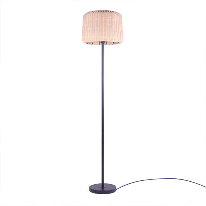 DIEGO floor lamp in natural rattan and metal with E27 socket H166 cm