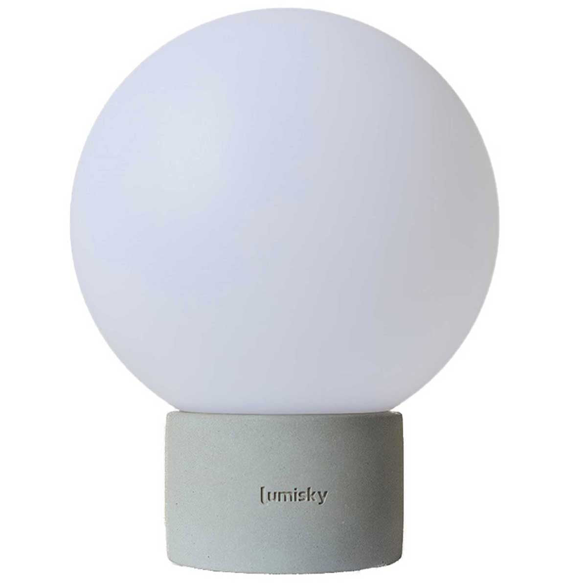 Touch table lamp gray concrete foot warm white LED/dimmable TERRA CONCRETE H25cm