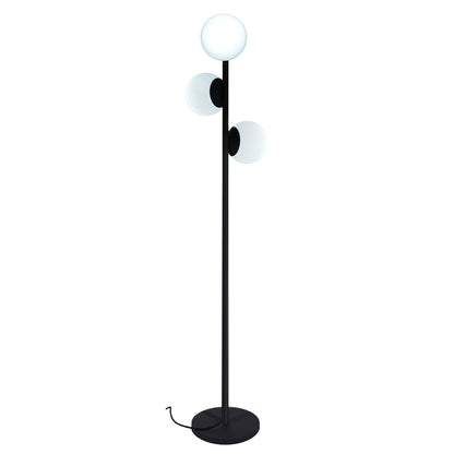 Wired floor lamp metal base powerful white LED lighting GLOBY TREE H175cm E27 base