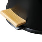 Kitchen wood bin with pedal 30L Natural FOREST Black in stainless steel bamboo lid with bucket