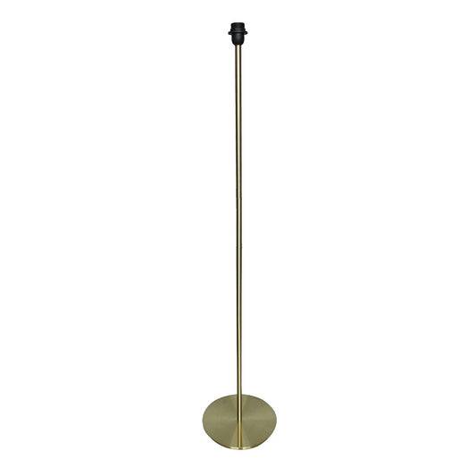 Indoor floor lamp base ROBERTO GOLD brass finish in metal for lampshade H145 cm