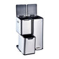 Sorting kitchen bin 24L (3x8L) TRIO 3 compartments in brushed stainless steel