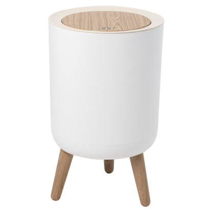 MALMO touch 7L bathroom floor trash can Wood color