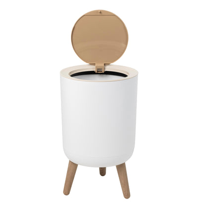 MALMO touch 7L bathroom floor trash can Wood color
