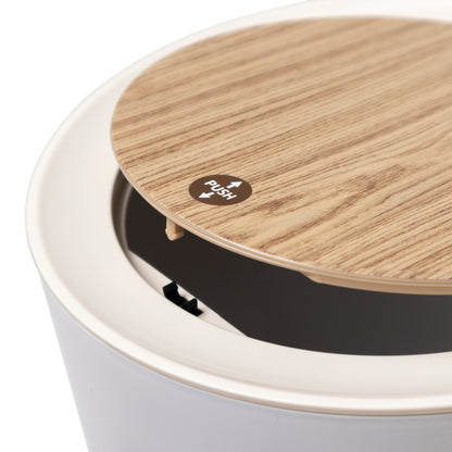 MALMO touch 7L bathroom floor trash can Wood color