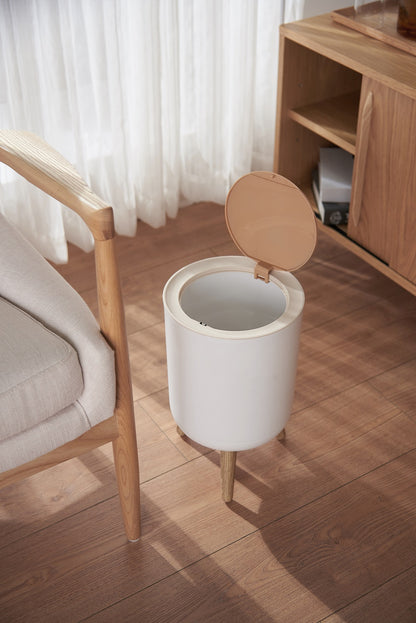MALMO touch 7L bathroom floor trash can Wood color