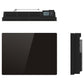 Black electric radiator with dry inertia CERAMIC block + GLASS facade LCD screen 1000W GLASS Standard NF