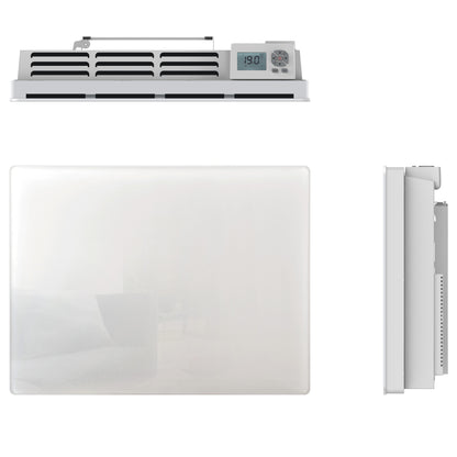 Electric radiator with dry inertia CERAMIC block + GLASS facade LCD screen 1500W GLASS Standard NF