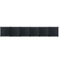 Garden fence kit with blackout composite wood and aluminum panels - Basic set + 5 extensions: length 11.29m